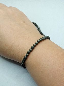 Pulsera de Pirita en bola de 4 mm