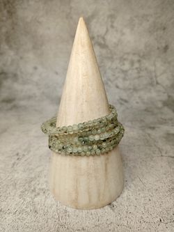 Pulsera de Prehnita de bolas de 4 mm
