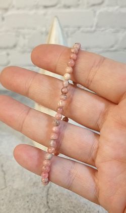 Pulsera de Rodocrosita bola 4 mm