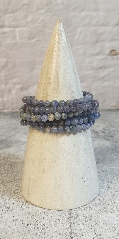 Pulsera de Tanzanita bola de 4 mm