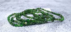 Pulsera Diopsido facetada 4 mm