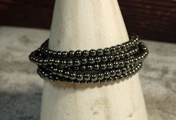 Pulsera Hematites bola 4 mm