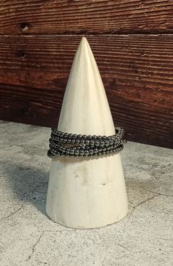 Pulsera Hematites bola 4 mm