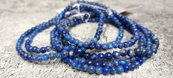 Pulsera Lapislázuli en bola de 3-4 mm