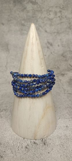 Pulsera Lapislázuli facetada 4 mm