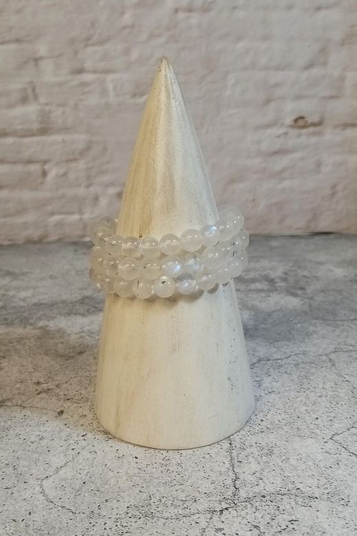 Pulsera Piedra Luna bola 8 mm