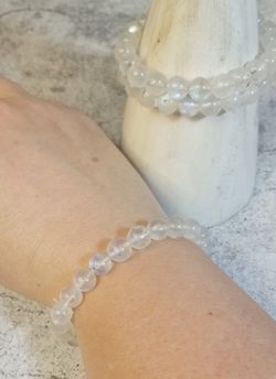 Pulsera Piedra Luna bola 8 mm