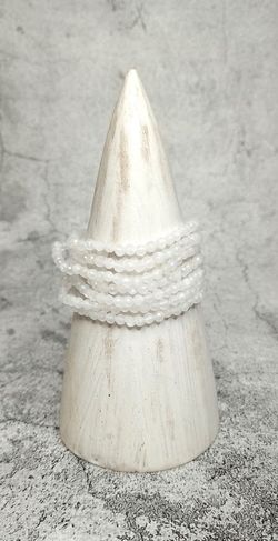 Pulsera Piedra Luna facetada 4 mm