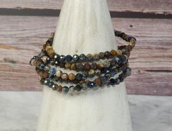 Pulsera Pietersita facetada 4 mm