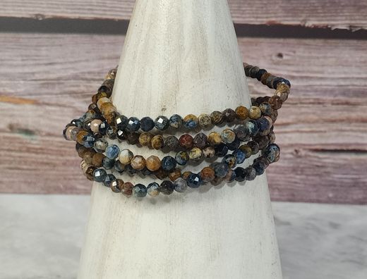 Pulsera Pietersita facetada 4 mm