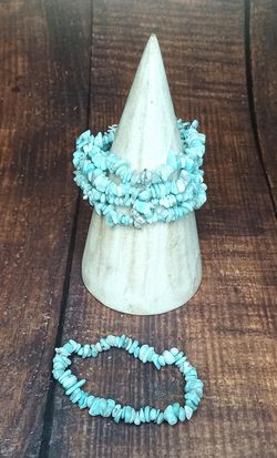 Pulsera chips de Larimar