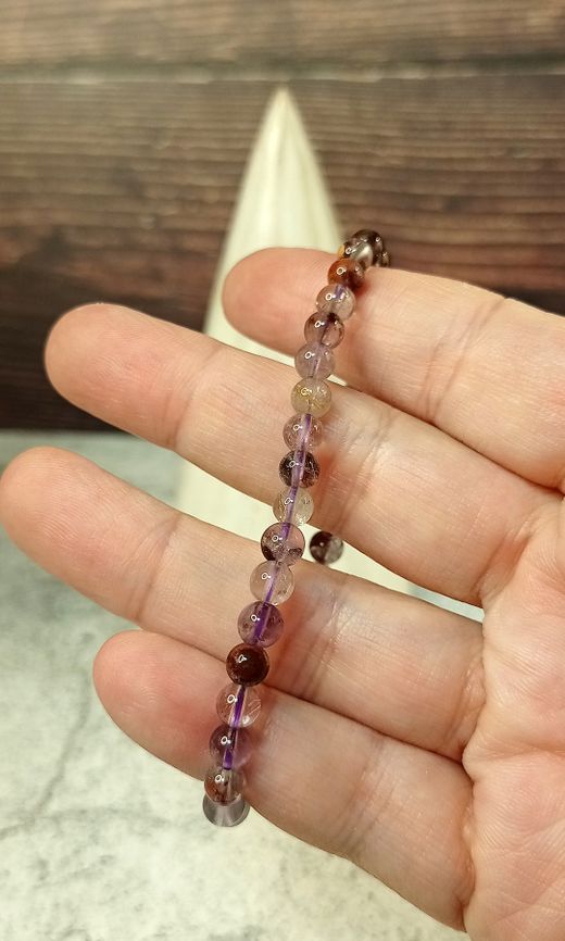 Pulsera Super 7 en bola de 4 mm