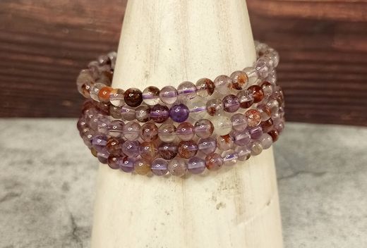 Pulsera Super 7 en bola de 4 mm