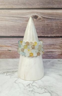 Pulsera Topacio 8 mm bola lisa