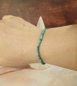 Pulsera Turquesa bola 3 mm