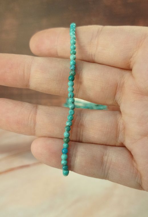 Pulsera Turquesa bola 3 mm