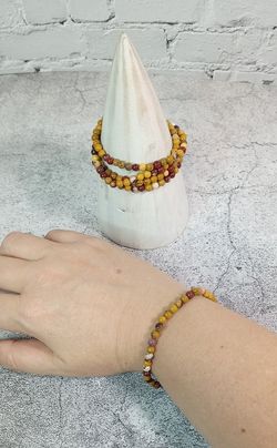 Pulseras de Mookaita bola 4mm