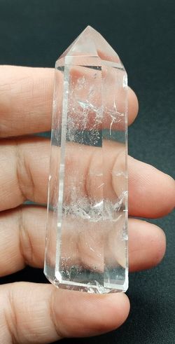 Punta de Cuarzo cristal de roca pulido
