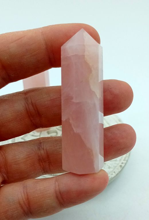 Punta de Cuarzo rosa