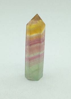 Punta de Fluorita arcoíris pulida