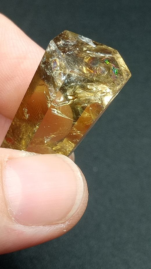 Punta pulida Cuarzo citrino