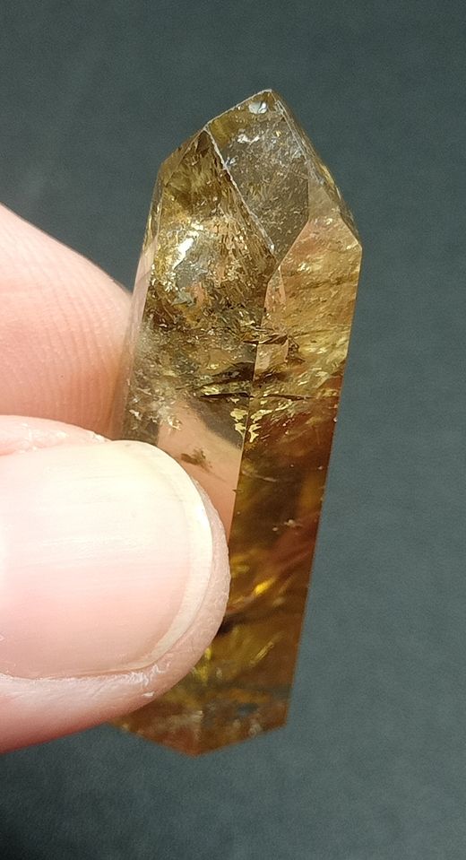 Punta pulida Cuarzo citrino