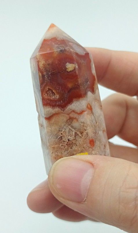 Punta pulida de Ágata Flor de Sakura