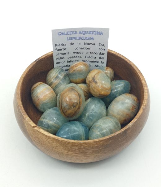 Rodado Calcita Aquatina Lemuriana