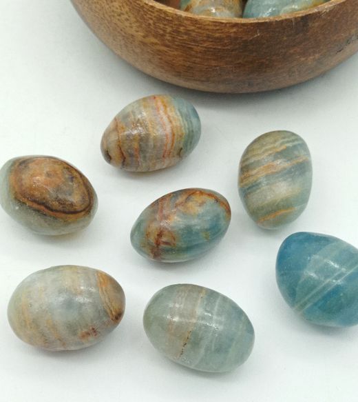 Rodado Calcita Aquatina Lemuriana