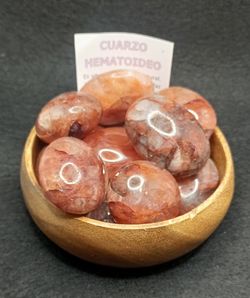 Rodado Cuarzo hematoideo