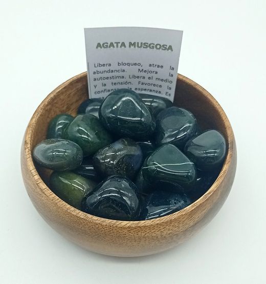 Rodado de Ágata musgosa