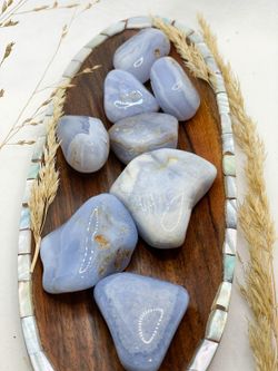 Rodado de Calcedonia azul
