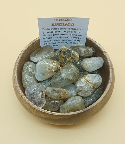 Rodado de Cuarzo rutilado