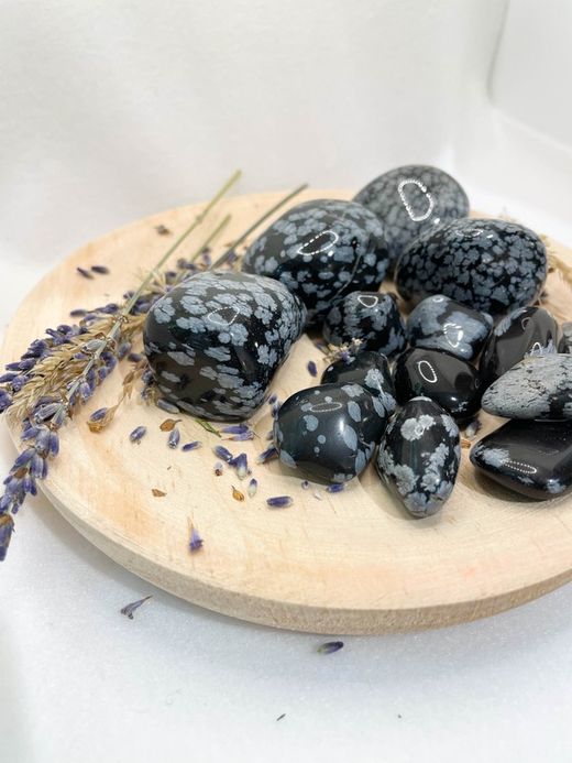 Rodado de Obsidiana nevada