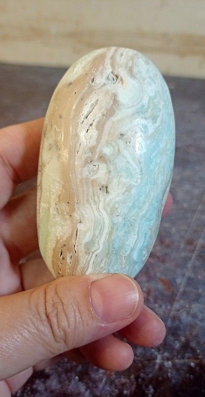 Rodado XXL de Aragonito azul (Ref.1)