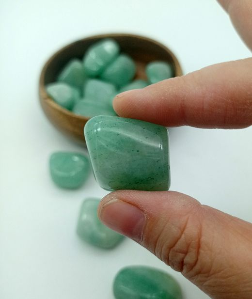 Rodados de Aventurina verde