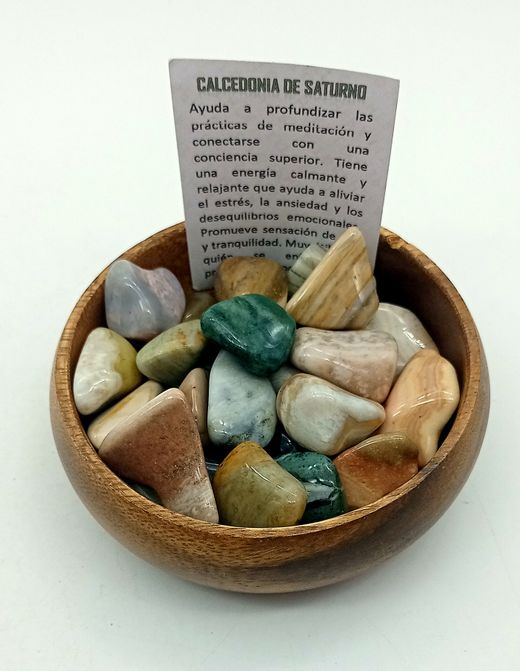 Rodados de Calcedonia de saturno