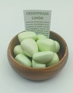 Rodados de Crisoprasa limón