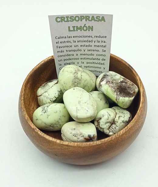 Rodados de Crisoprasa limón