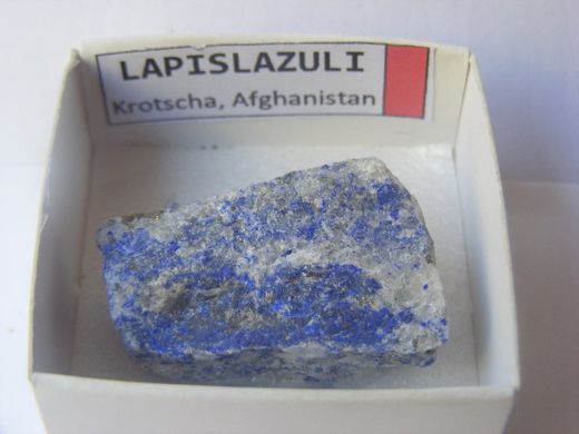 Minerales en cajita de 4x4. Serie roja.