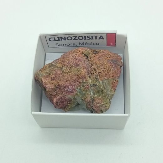 Minerales en cajita de 4x4. Serie roja.
