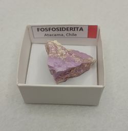 Minerales en cajita de 4x4. Serie roja.