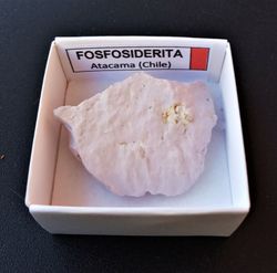 Minerales en cajita de 4x4. Serie roja.