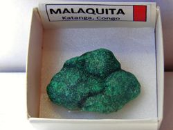 Minerales en cajita de 4x4. Serie roja.