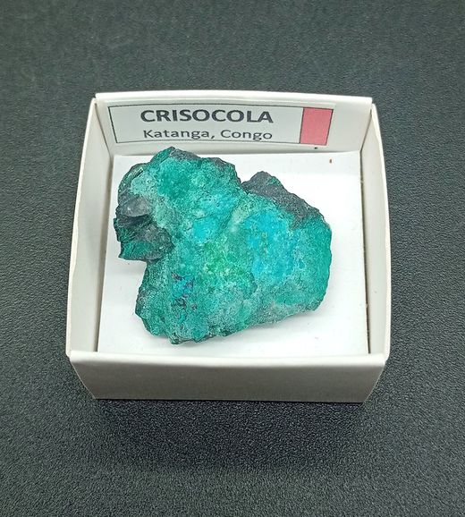 Minerales en cajita de 4x4. Serie roja.