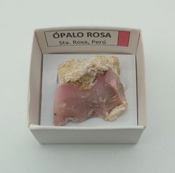 Minerales en cajita de 4x4. Serie roja.