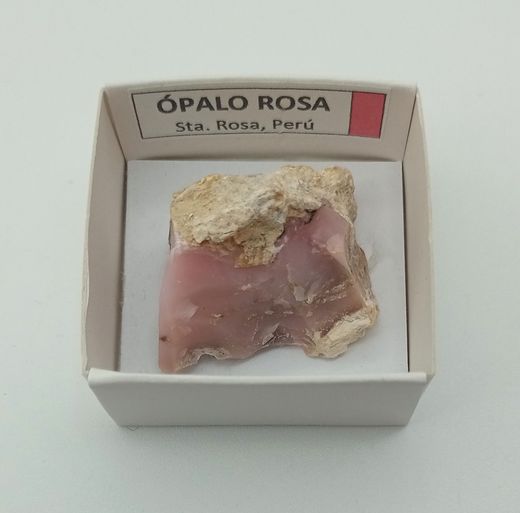 Minerales en cajita de 4x4. Serie roja.