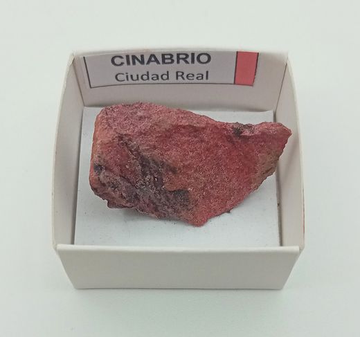 Minerales en cajita de 4x4. Serie roja.