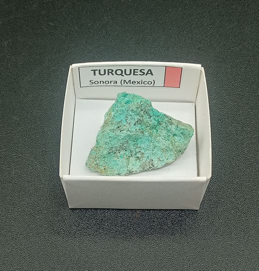 Minerales en cajita de 4x4. Serie roja.