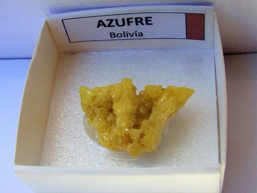 Minerales en cajita de 4x4
